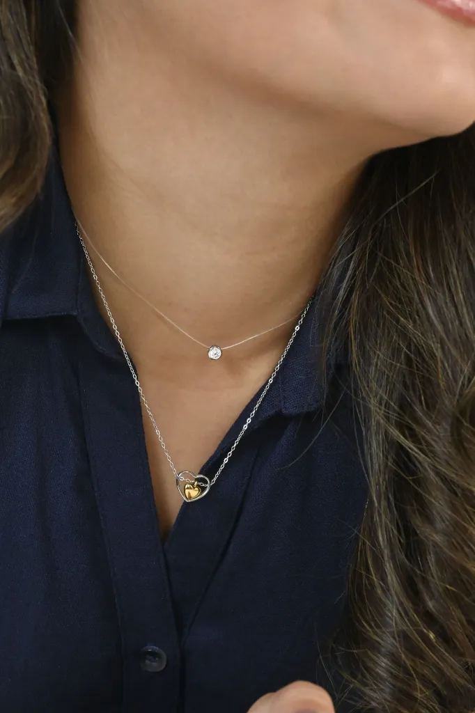 collar-de-eslabones-finos-corazon-ajustable-gargantilla-choker-cadena-plata-oro-cobre-copper-bicolor-con-dije-doble-mobella.webp