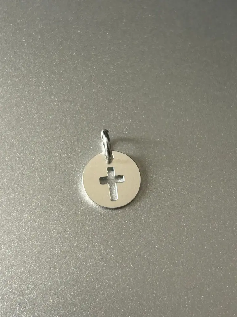 DIJE LASER HUELLA, CRUZ