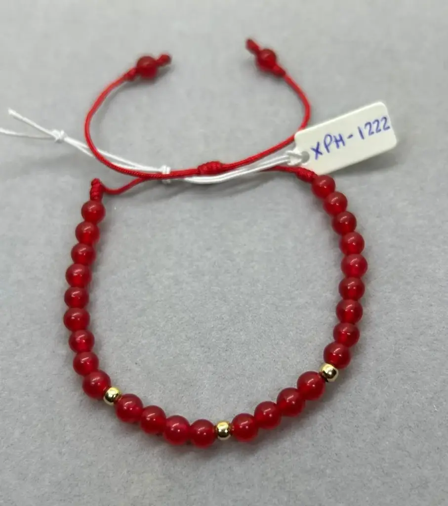 PULSERA AB JADE ROSO