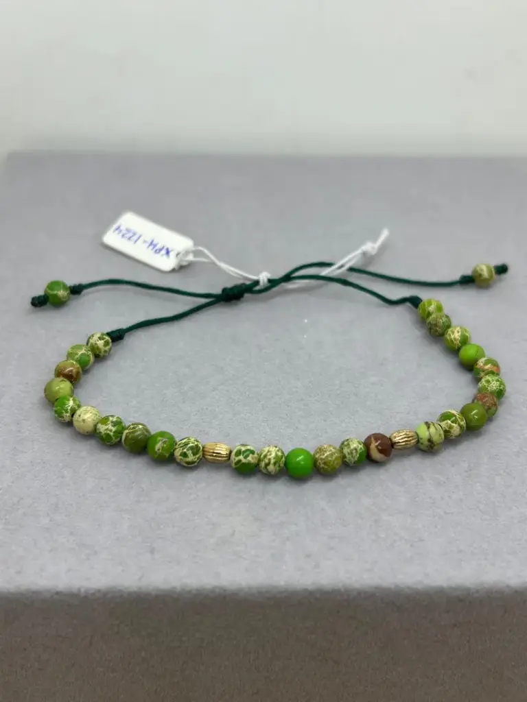 PULSERA AB JASPE IMPERIAL VERDE